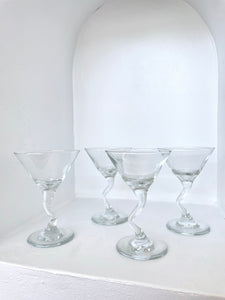 Z STEM MARTINI GLASSES