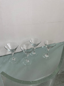 Z STEM MARTINI GLASSES