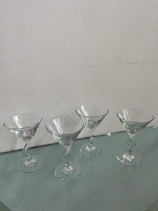 Z STEM MARTINI GLASSES