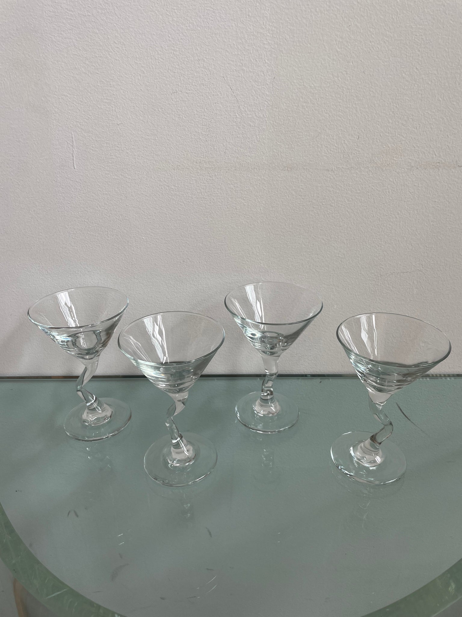 Z STEM MARTINI GLASSES