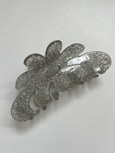 FLOWER PARTY CLAW - SILVER