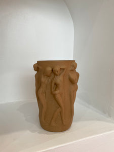 DANCING LADIES VASE - COCOA