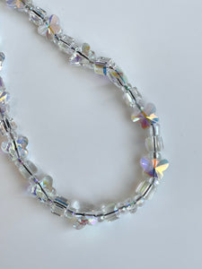 IRIDESCENT BEADED PHONE CHARM