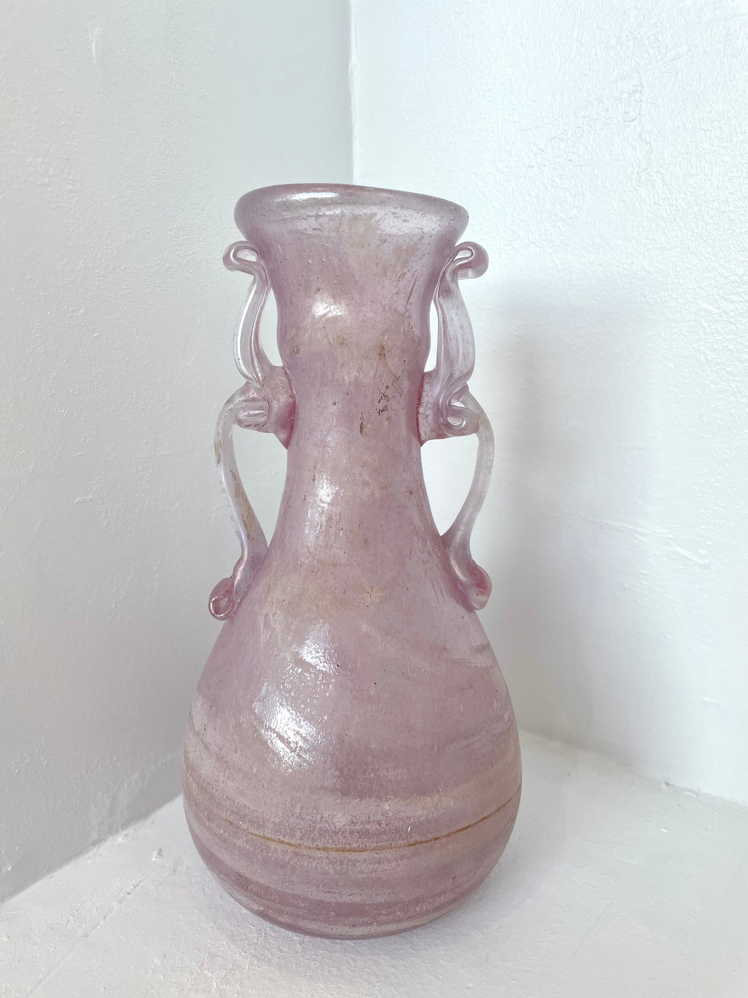 FROSTED PURPLE VASE