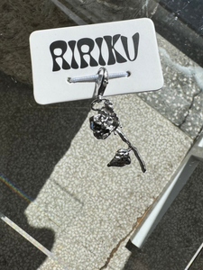 SHOE CHARM - METAL ROSE