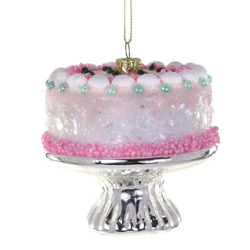 RETRO PINK CAKE ORNAMENT
