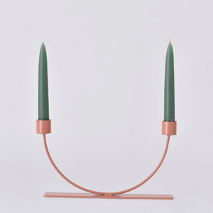 U CANDLESTICK HOLDER - DESERT ROSE