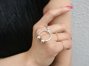 BARBELL DOUBLE RING