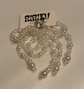 SHOE CHARM SET - IRIDESCENT + PEARL BOWS