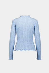 ICE BLUE FRILL KNIT