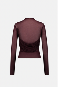 BORDEAUX MESH WITH DRAPING