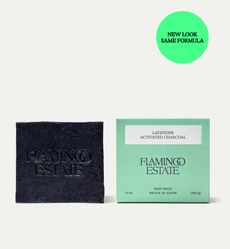 LAVENDER ACTIVATED CHARCOAL SOAP BRICK