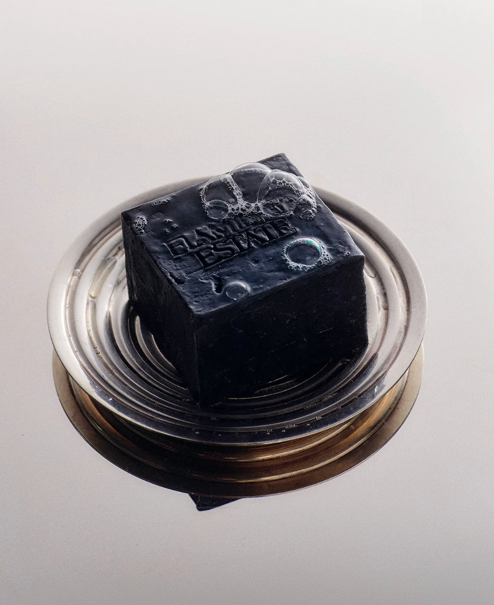 LAVENDER ACTIVATED CHARCOAL SOAP BRICK