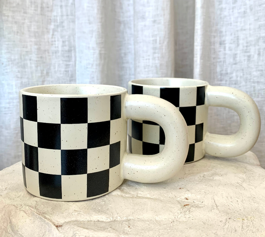 CHUNKY RACER CHECK MUGS