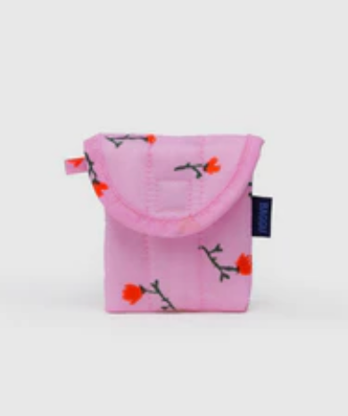PUFFY EARBUDS CASE - DUSTY PINK