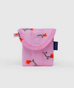 PUFFY EARBUDS CASE - DUSTY PINK