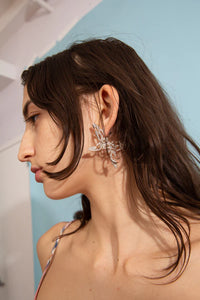 TATTOO BUTTERFLY EARRINGS - SILVER