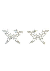 TATTOO BUTTERFLY EARRINGS - SILVER