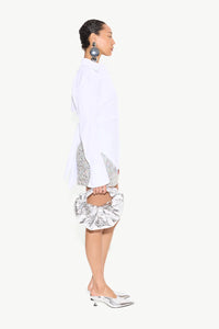 DIZZY SEQUIN SKIRT - SILVER