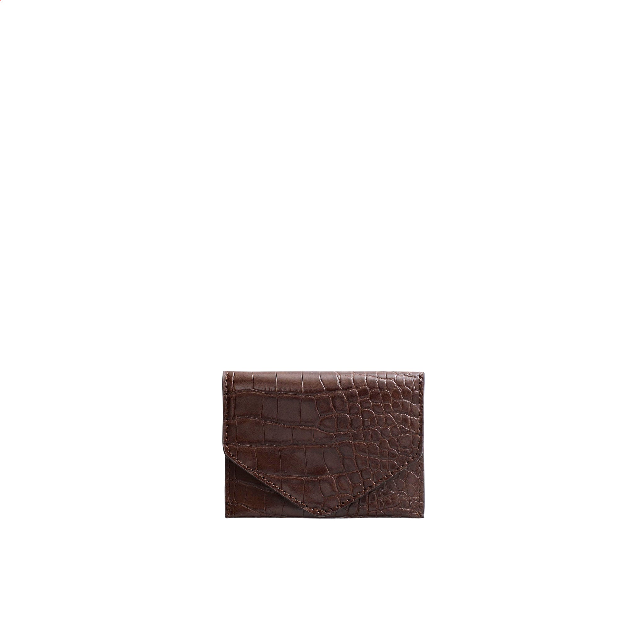 WALLET MATTE CROCO - CRUSHED BURGUNDY