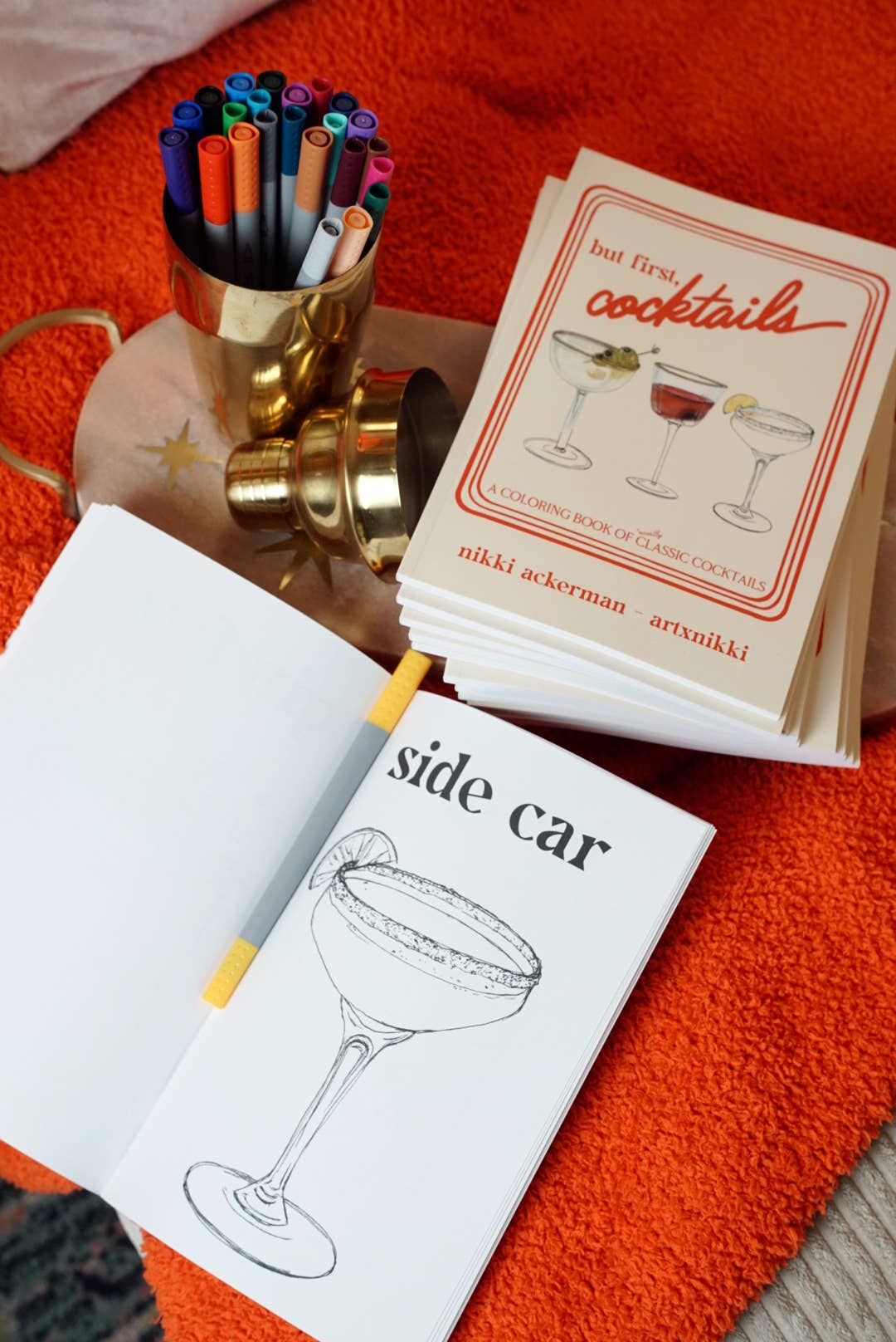 But first, cocktails: A Coloring Book of Classic Cocktails