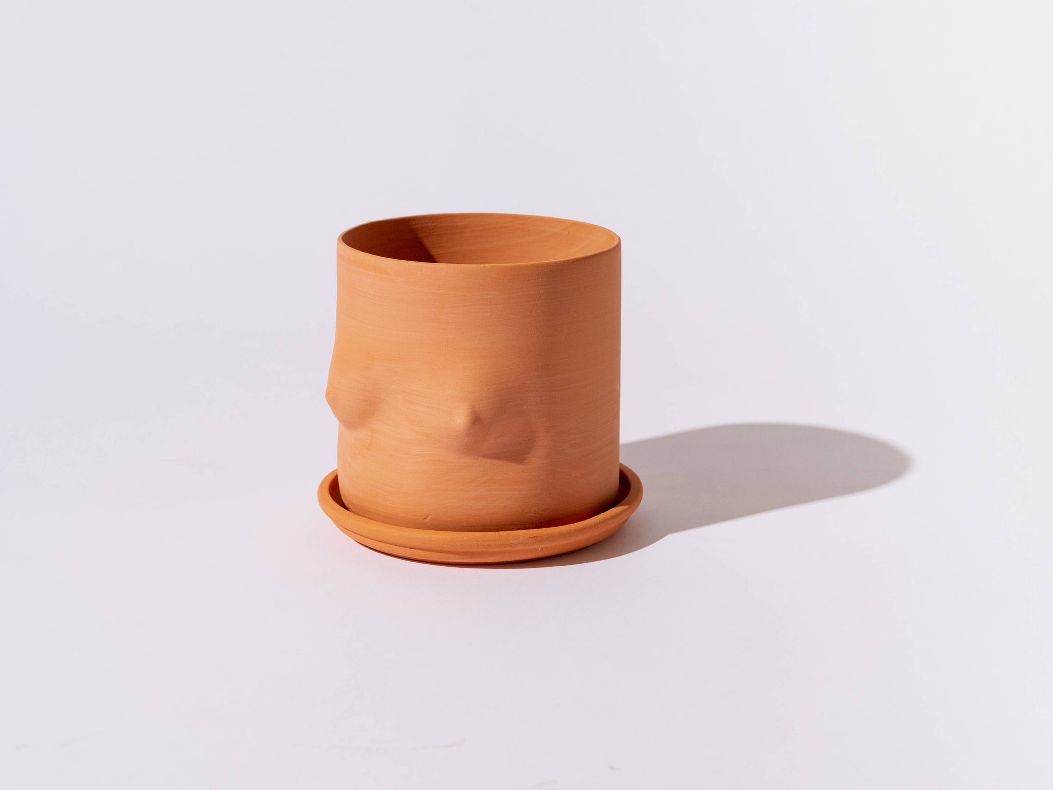5" TERRA COTTA BOOB POT