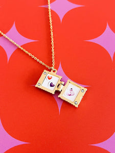 RAVIOLI LOCKET NECKLACE