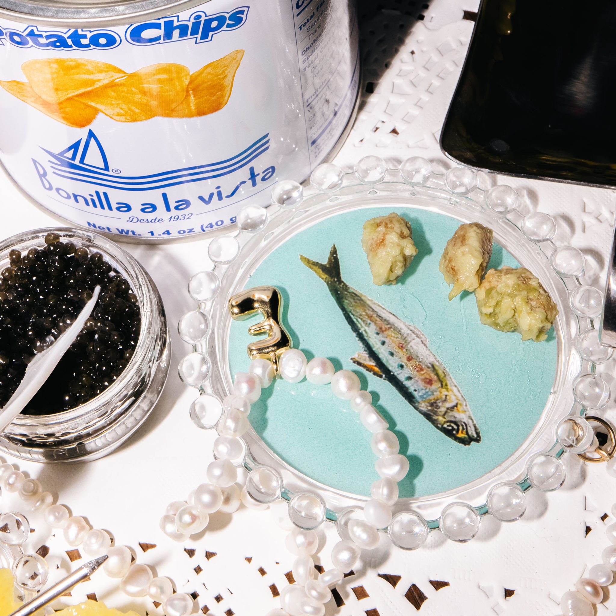 Wear Your Snacks - Sardine Trinket Dish: Cream