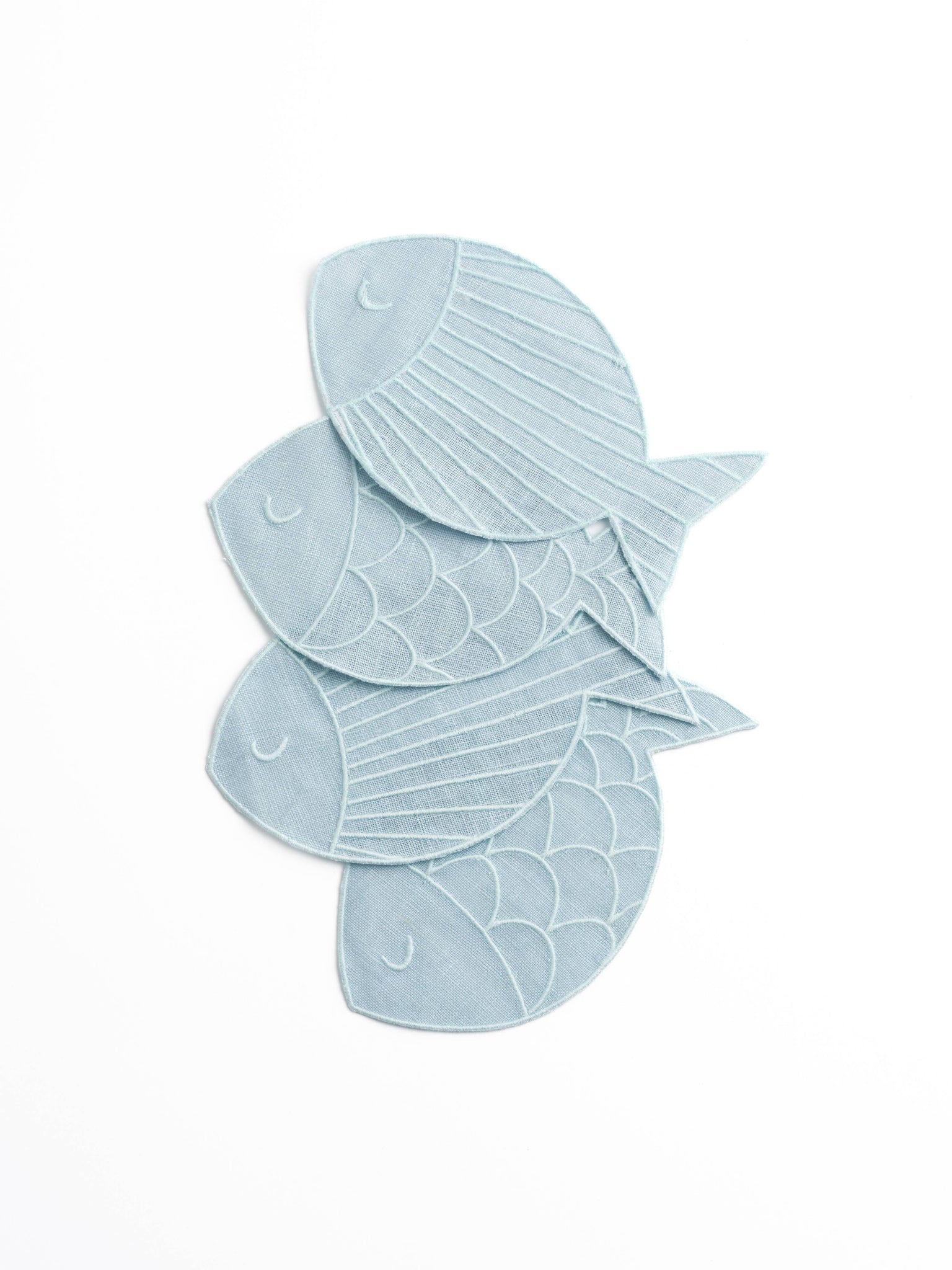 Piecework - Sardine Cocktail Napkins - Set of 4