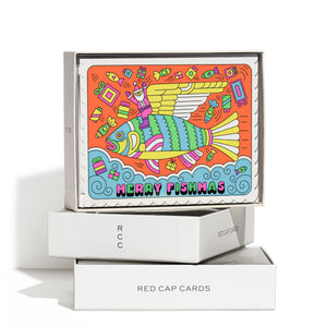 Merry Fishmas greeting card: Single