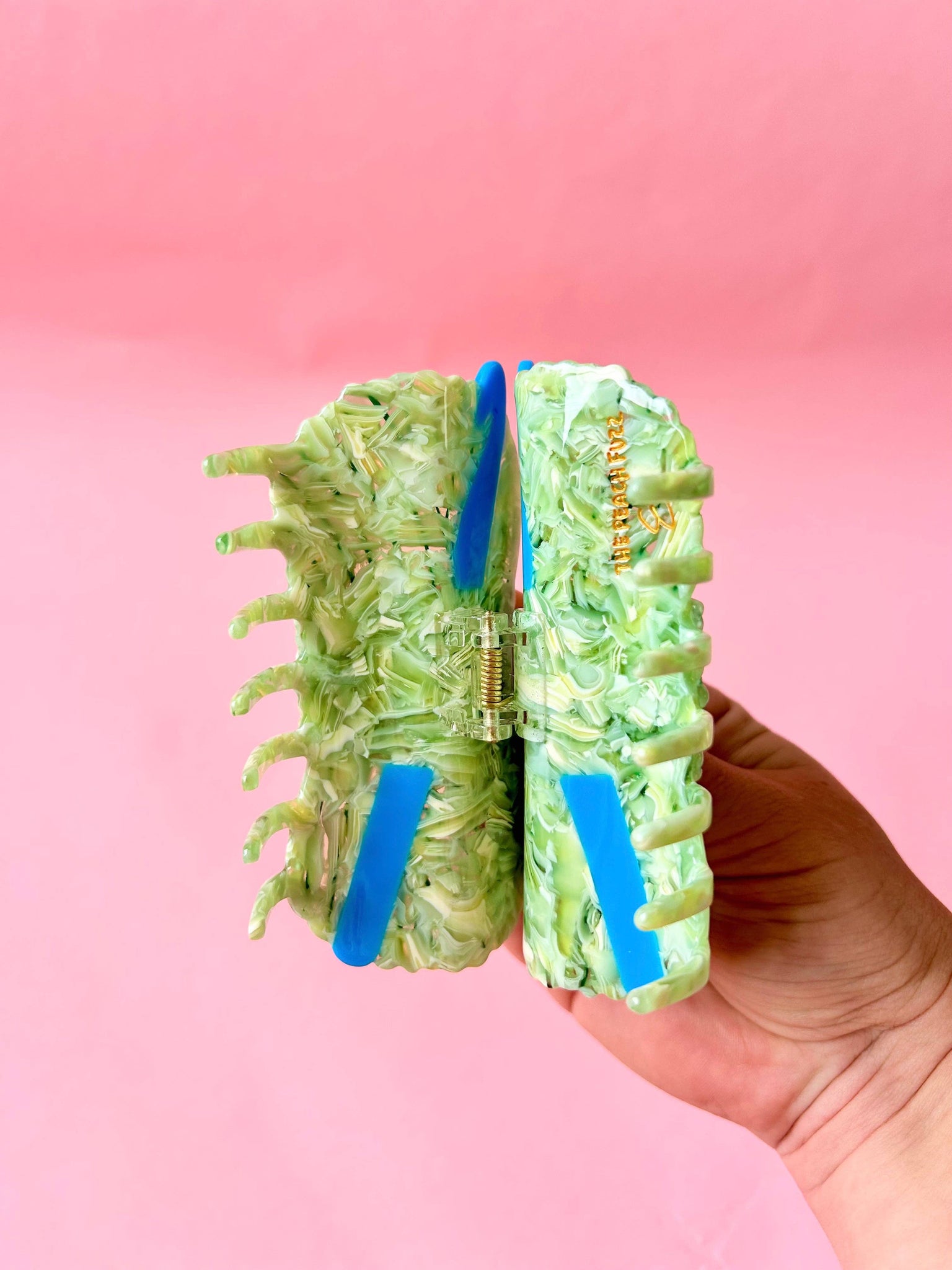 The Peach Fuzz - Crochet Yarn Hair Claw