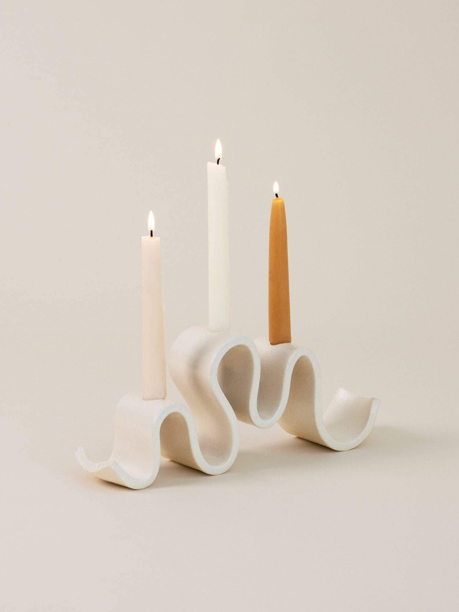 Virginia Sin - Wyat Candelabra, Cream