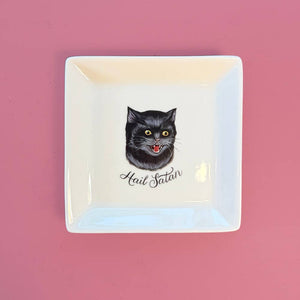 Dirty Lola - "HAIL SATAN." CAT TRINKET TRAY 