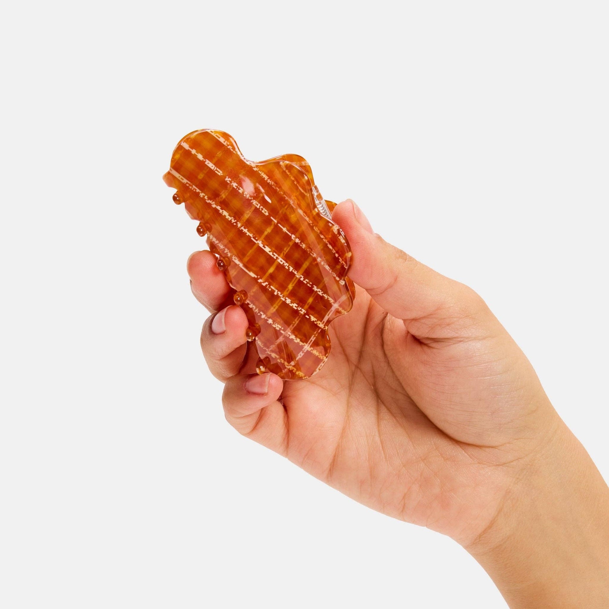 CHUNKS - Baby Nimbus Claw in Caramel Plaid