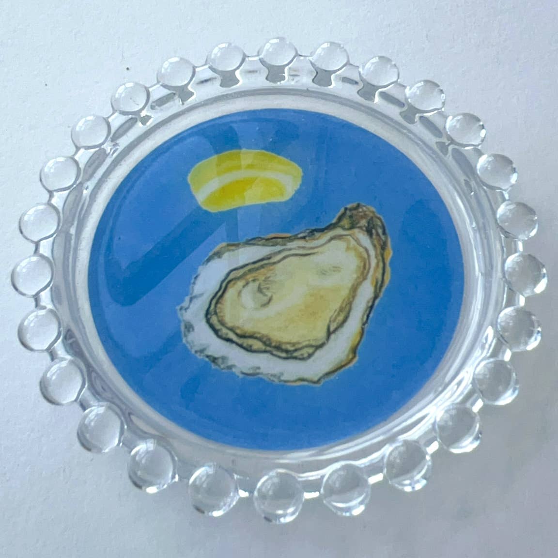 Wear Your Snacks - Oyster & Lemon Trinket Dish: Cream
