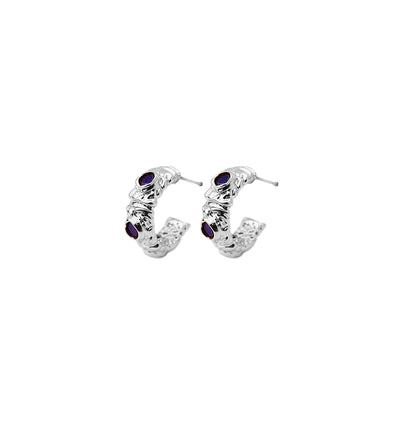 DONNA BLUE EARRINGS - SILVER