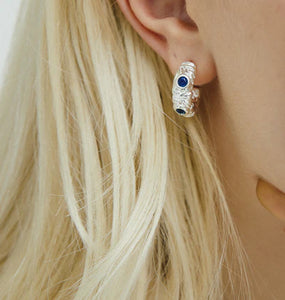 DONNA BLUE EARRINGS - SILVER