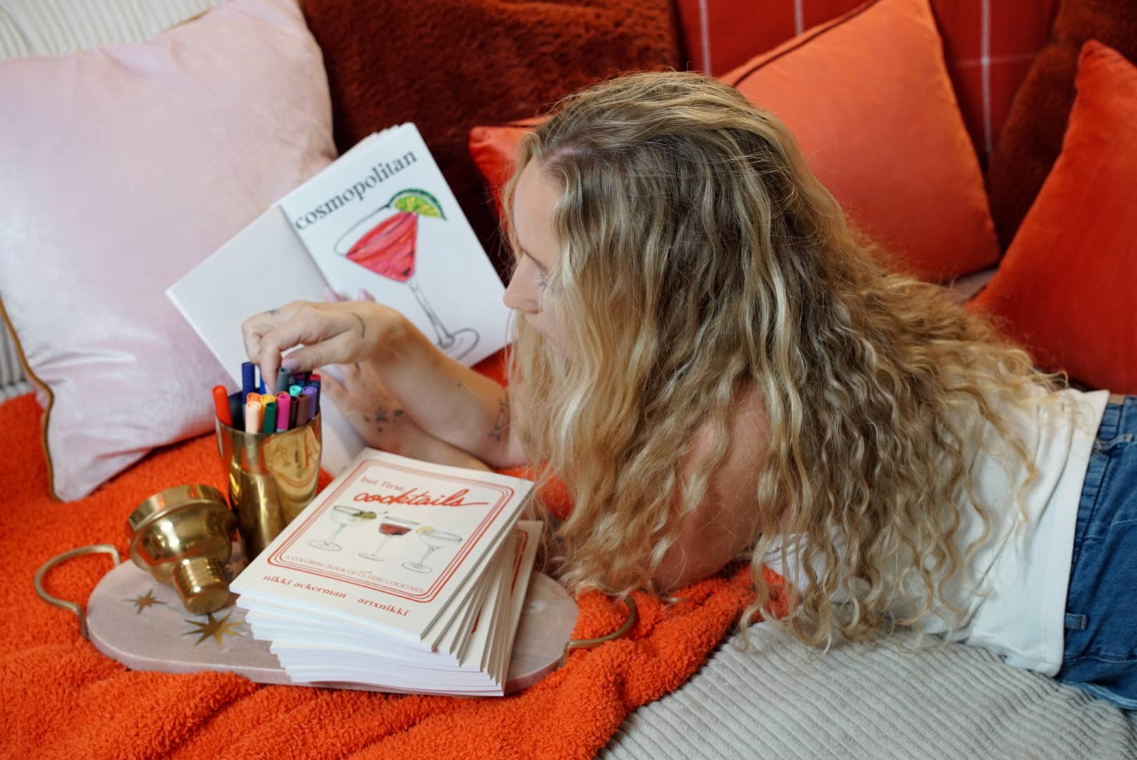 But first, cocktails: A Coloring Book of Classic Cocktails