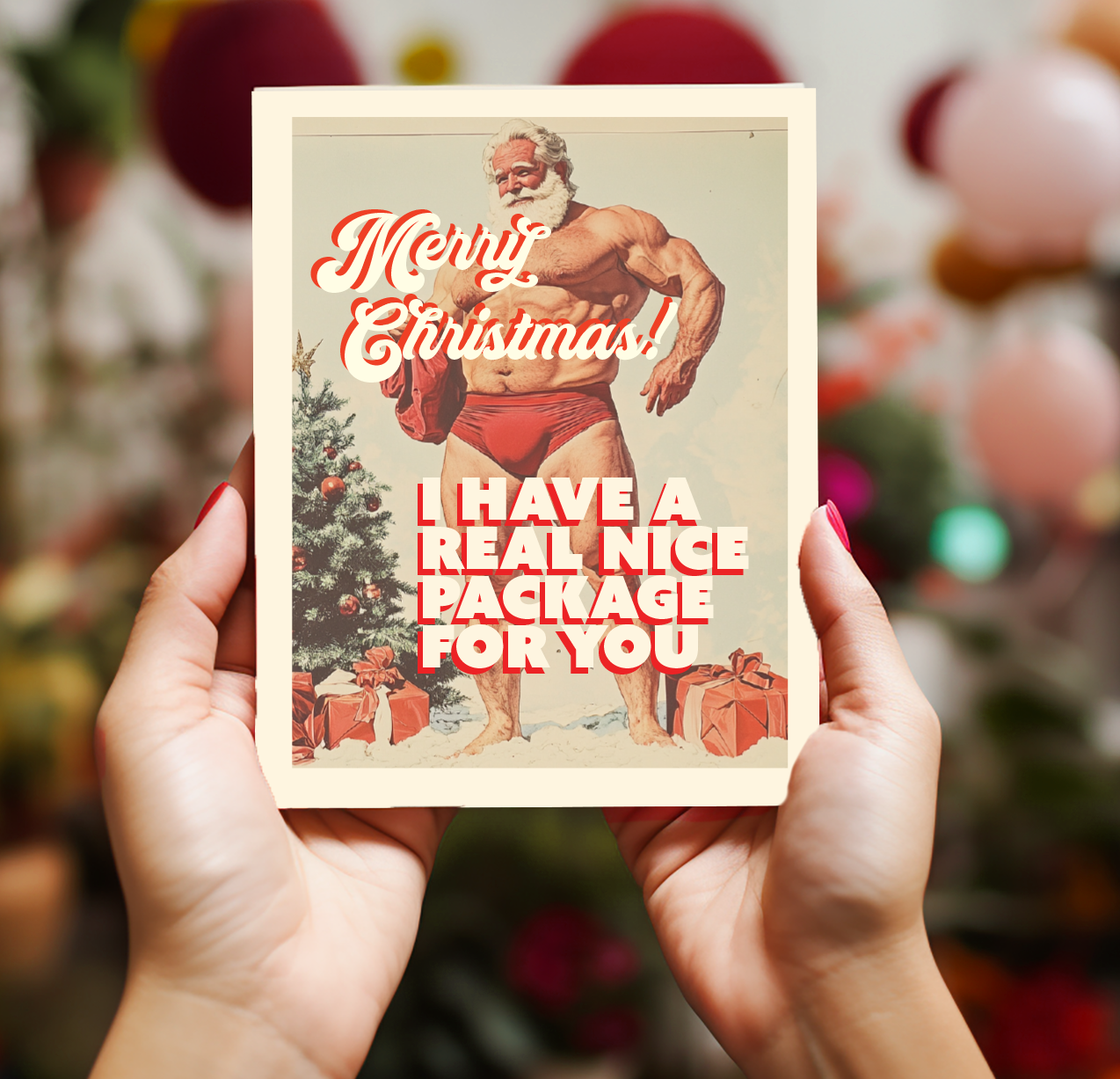 NICE PACKAGE! christmas card