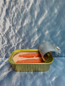 Tinned Candle - Tinned Fish Candle - Oakmoss & Amber