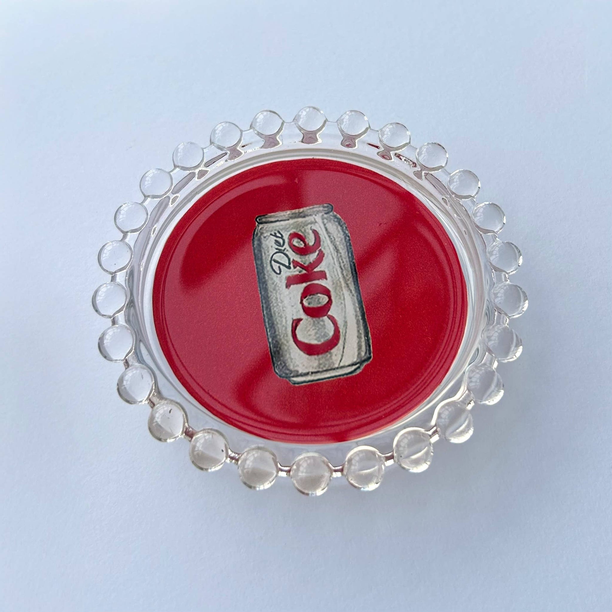 Wear Your Snacks - Diet Coke Trinket Dish: Cream