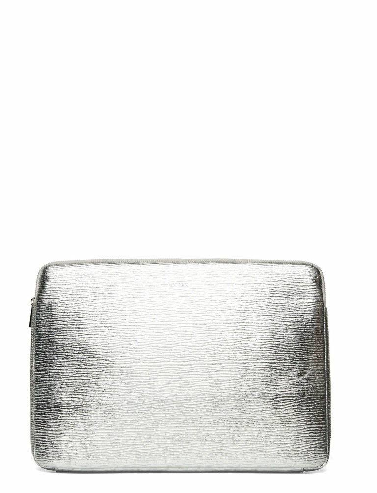 COMPUTER SLEEVE SHINY MOTION - SILVER
