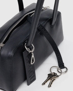 Small Recycled Leather Bowler Bag