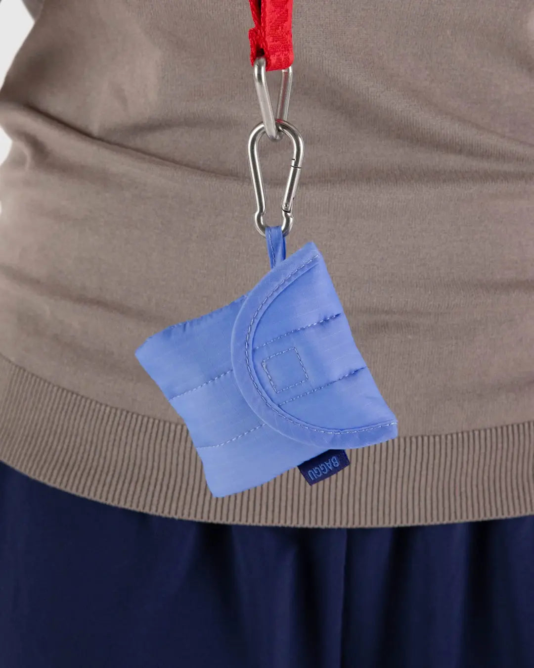 PUFFY EARBUDS CASE - CORNFLOWER