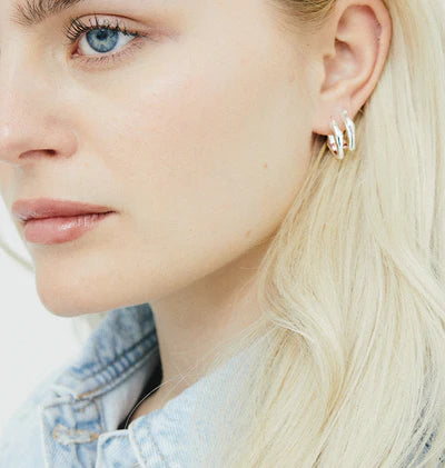 KIM EARRINGS - SILVER