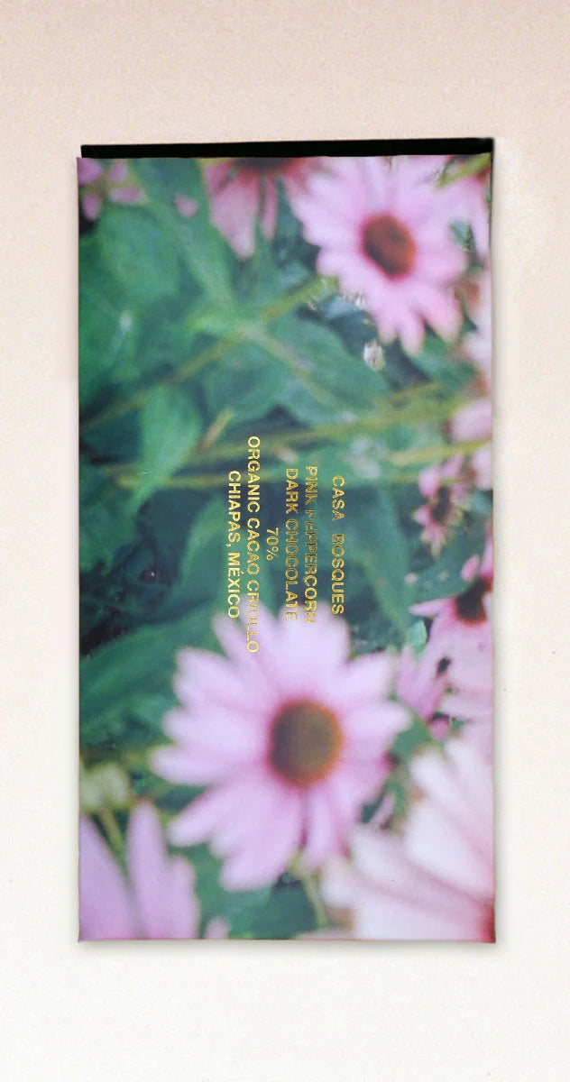 CASA BOSQUES - PINK PEPPERCORN DARK CHOCOLATE