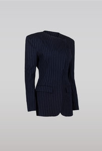 Pinstripe Suit Jacket