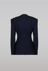 Pinstripe Suit Jacket