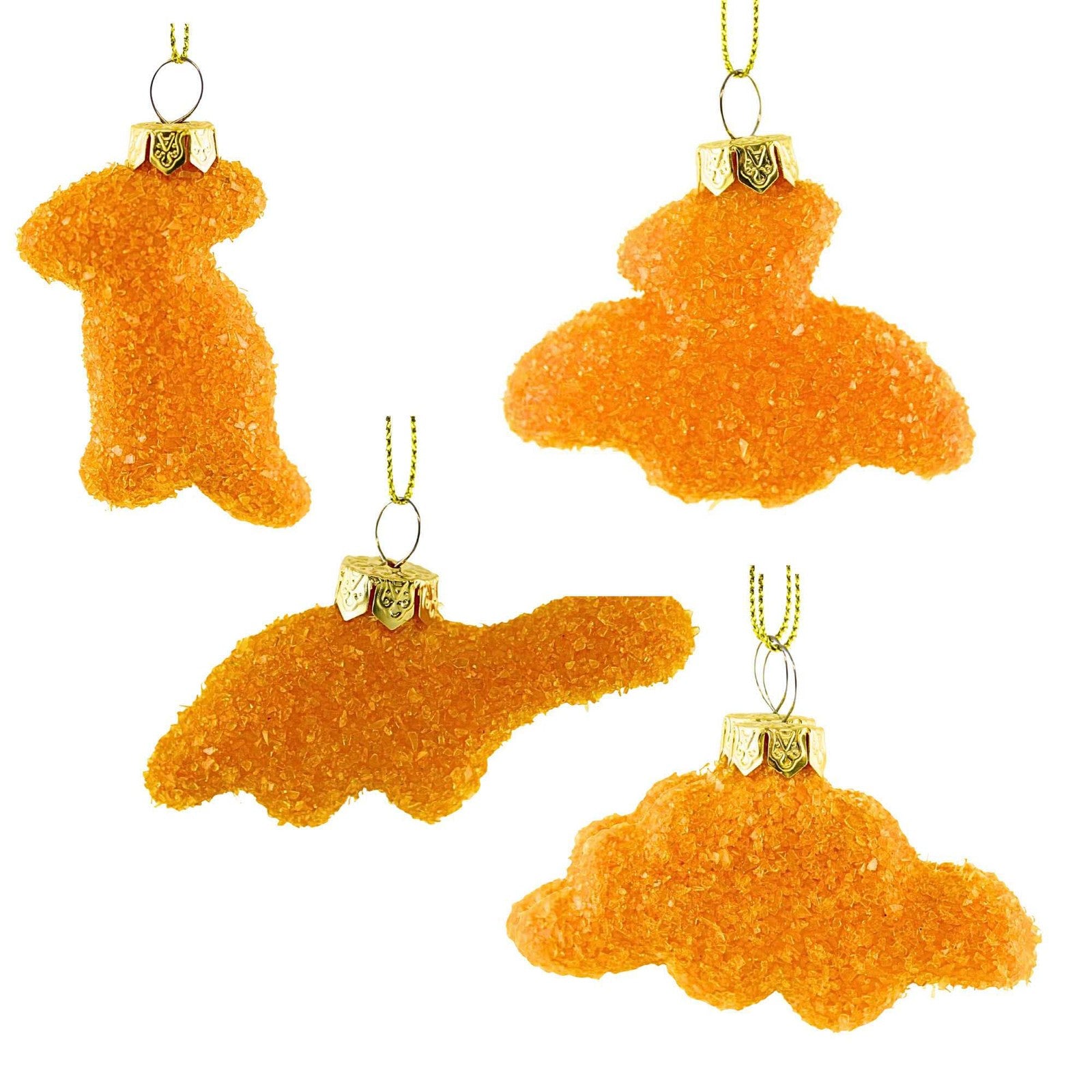 DINO NUGGETS ORNAMENTS (SET OF 4)