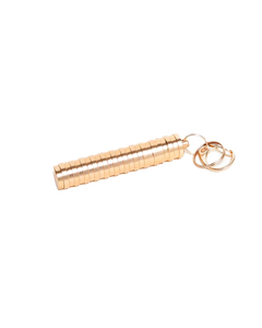 MINI CARRY CASE KEYCHAIN IN GOLD